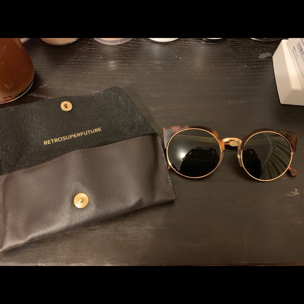 Round Havana super sunglasses